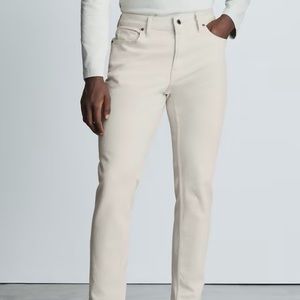 Everlane Slim Jean in tan/khaki denim 28x30